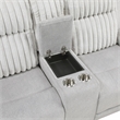 Lexicon Benton Corduroy Double Reclining Love Seat in Light Gray