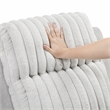 Lexicon Benton Corduroy Double Reclining Love Seat in Light Gray