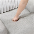 Lexicon Benton Corduroy Double Reclining Love Seat in Light Gray