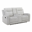 Lexicon Benton Corduroy Double Reclining Love Seat in Light Gray