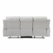 Lexicon Benton Corduroy Double Reclining Sofa in Light Gray