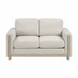 Lexicon Echo Textured Love Seat in Beige