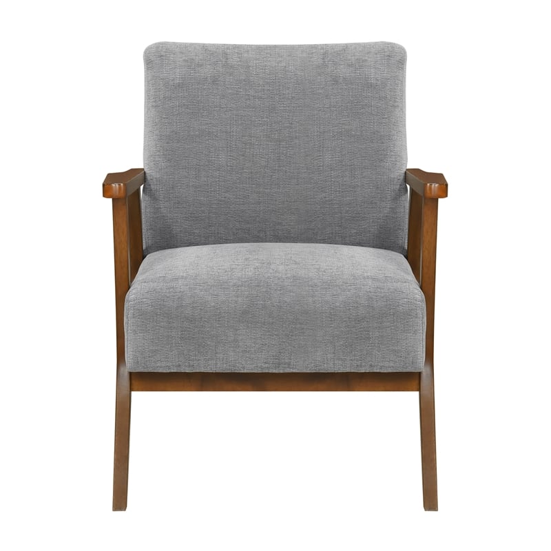 Lexicon Arden Chenille Accent Chair in Gray