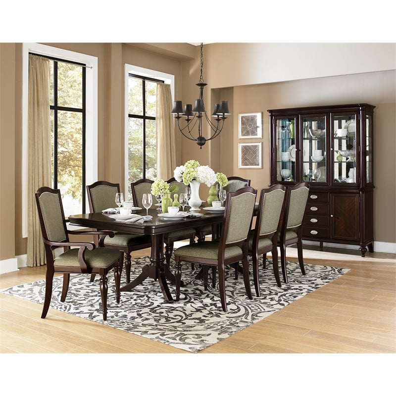 Lexicon Marston Fabric Dining Arm Chair in Natural
