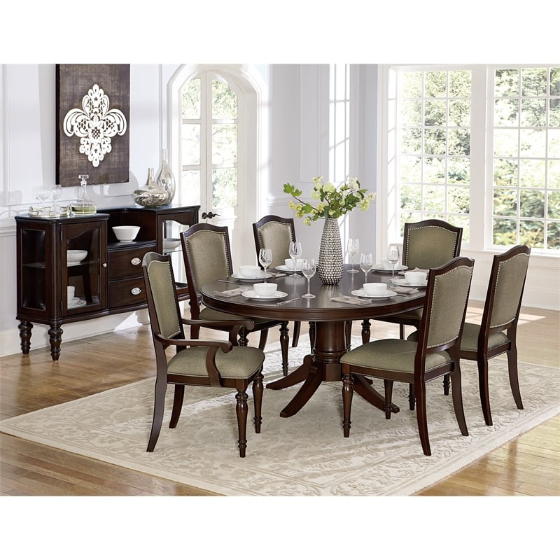 Lexicon Marston Fabric Dining Arm Chair in Natural