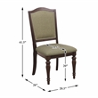 Lexicon Marston Fabric Dining Arm Chair in Natural