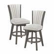 Lexicon Corvallis Velvet Counter Height Swivel Stool in Beige