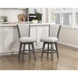Lexicon Corvallis Velvet Counter Height Swivel Stool in Beige