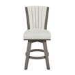 Lexicon Corvallis Velvet Counter Height Swivel Stool in Beige