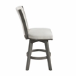 Lexicon Corvallis Velvet Counter Height Swivel Stool in Beige