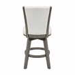 Lexicon Corvallis Velvet Counter Height Swivel Stool in Beige
