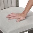 Lexicon Corvallis Velvet Counter Height Swivel Stool in Beige