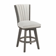 Lexicon Corvallis Velvet Counter Height Swivel Stool in Beige