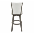 Lexicon Corvallis Velvet Pub Height Swivel Stool in Beige