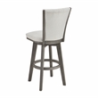 Lexicon Corvallis Velvet Pub Height Swivel Stool in Beige