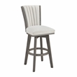 Lexicon Corvallis Velvet Pub Height Swivel Stool in Beige