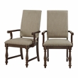 Lexicon Stonington Textured Dining Arm Chair in Beige