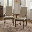 Lexicon Stonington Textured Dining Arm Chair in Beige