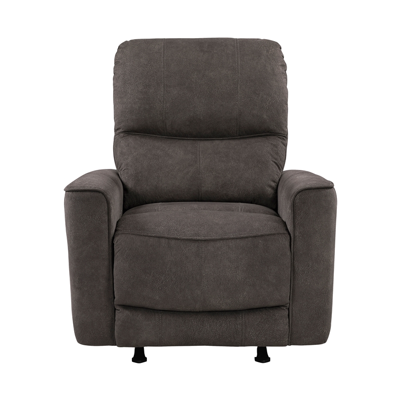 Lexicon Ouray Microfiber Rocker Reclining Chair in Chocolate