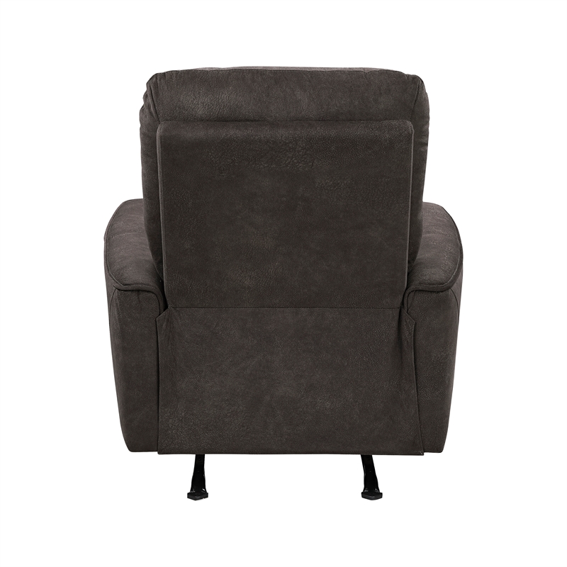 Lexicon Ouray Microfiber Rocker Reclining Chair in Chocolate