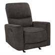 Lexicon Ouray Microfiber Rocker Reclining Chair in Chocolate