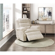 Lexicon Oxford Microfiber Swivel Glider Reclining Chair in Beige