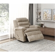 Lexicon Oxford Microfiber Swivel Glider Reclining Chair in Brown