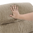 Lexicon Oxford Microfiber Swivel Glider Reclining Chair in Brown