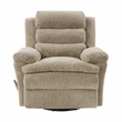 Lexicon Oxford Microfiber Swivel Glider Reclining Chair in Brown