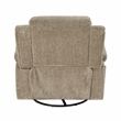 Lexicon Oxford Microfiber Swivel Glider Reclining Chair in Brown