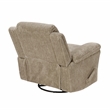 Lexicon Oxford Microfiber Swivel Glider Reclining Chair in Brown
