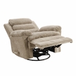Lexicon Oxford Microfiber Swivel Glider Reclining Chair in Brown
