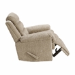 Lexicon Oxford Microfiber Swivel Glider Reclining Chair in Brown
