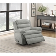 Lexicon Oxford Microfiber Swivel Glider Reclining Chair in Gray
