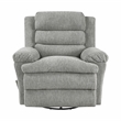 Lexicon Oxford Microfiber Swivel Glider Reclining Chair in Gray
