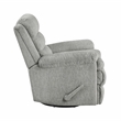Lexicon Oxford Microfiber Swivel Glider Reclining Chair in Gray