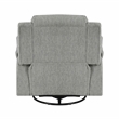 Lexicon Oxford Microfiber Swivel Glider Reclining Chair in Gray