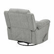 Lexicon Oxford Microfiber Swivel Glider Reclining Chair in Gray