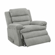 Lexicon Oxford Microfiber Swivel Glider Reclining Chair in Gray
