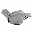 Lexicon Oxford Microfiber Swivel Glider Reclining Chair in Gray