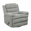 Lexicon Oxford Microfiber Swivel Glider Reclining Chair in Gray