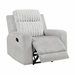 Lexicon Benton Corduroy Reclining Chair in Light Gray