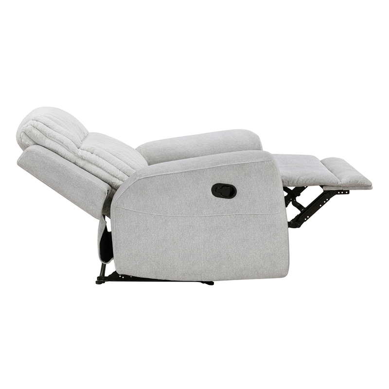 Lexicon Benton Corduroy Reclining Chair in Light Gray