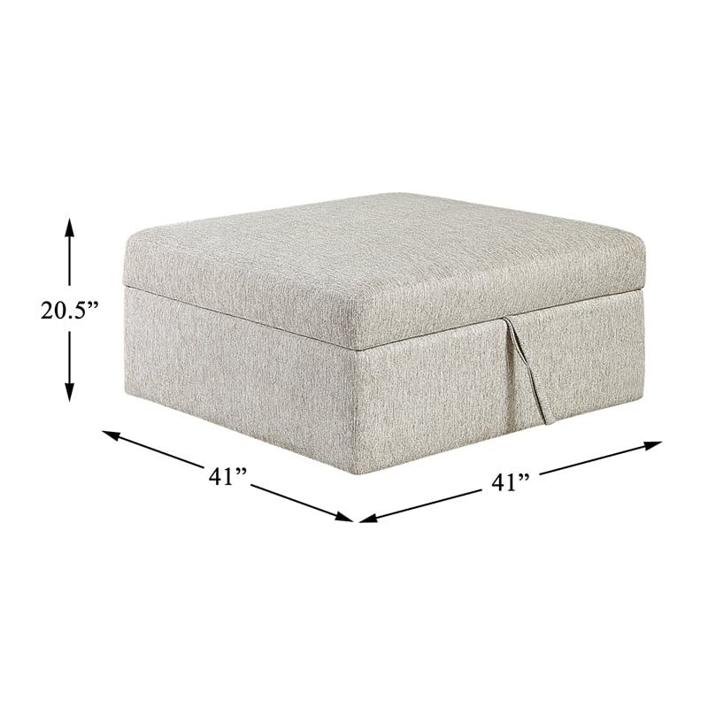 Lexicon Isla Microfiber 3-Piece Sectional with Reversible Chaise in Sage Sand