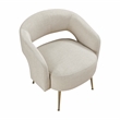 Lexicon Roslyn Velvet Accent Chair in Taupe
