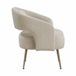 Lexicon Roslyn Velvet Accent Chair in Taupe