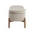 Lexicon Mavis Corduroy Lift Top Storage Bench in Taupe