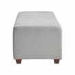 Lexicon Derby Boucle Lift Top Storage Bench in Gray