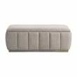 Lexicon Maize Textured Lift Top Storage Bench in Taupe