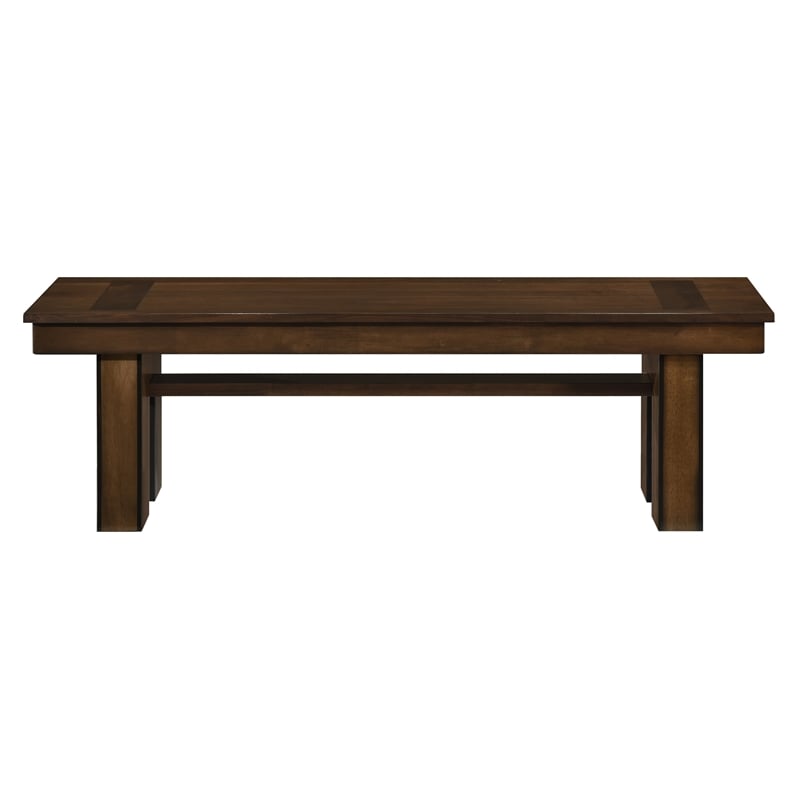 Lexicon Sedley Rubberwood Bench in Walnut